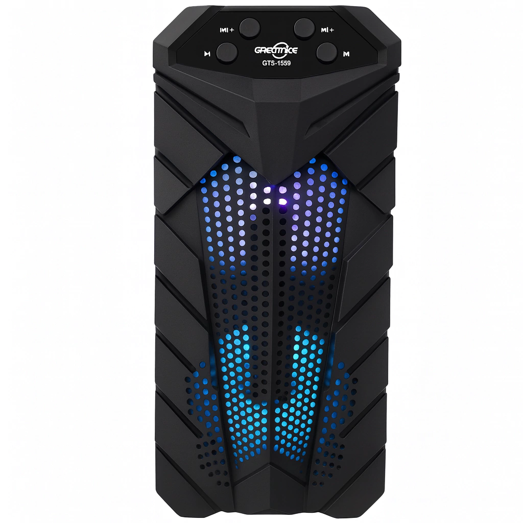 PARLANTE BLUETOOTH PORTÁTIL CON LUCES Y USB (MOD. GTS-1559)