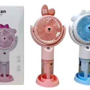 VENTILADOR MINI RECARGABLE USB(ROSA)
